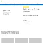 Dell Inspiron 13-5000 13" 2-in-1 Laptop (i5-7200U, 8GB, 256GB SSD) $999 @ Microsoft Store
