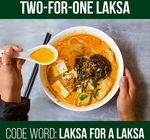 2 for 1 Laksa at PappaRich Broadway and Liverpool St with Code Phrase Mon 2 Oct - Wed Oct 4 Max 100 per Day per Store [SYD]