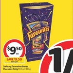 ½ Price Cadbury Favourites 540g $9.50 @ Coles + a Free Movie Ticket by Redemption