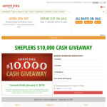 Win $10,000 Cash from Sheplers