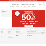 French Connection Take Further 50% off on Already Reduced Prices