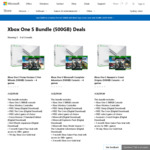 Xbox One S 500GB Bundles with 4 Games $299 Delivered @ Microsoft Store
