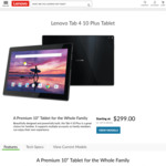 Lenovo Tab 4 10 Plus White $299 (Save $100) + Free Delivery @ Lenovo
