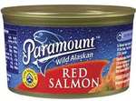 ½ Price Paramount Wild Alaskan Red Salmon 210gm $3 @ Woolworths