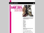  For Mother's Day save 25% on a huge range of full-priced women's shoes @ DJ