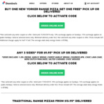 Buy One Get One Free New Yorker Pizza @ Domino's Pizza