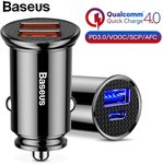 Baseus Quick Charge 4.0 Car Charger Max 30W US $4.98 USD (~AU $7.09) @ Baseus Co via AliExpress