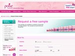 Free Sample of Poise Pad, Liner, or Ultrathin Pad for women.