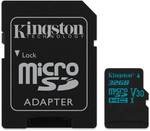 Kingston 32GB ($7) 64GB ($9) 128GB ($17.40) microSDXC with Adapters SHIPPED @ Kogan.com