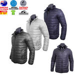 Men's Puffer Zip Lightweight Coat Warm Fleece Jacket Winter Warm $29.44 Delivered @ Remixxsyd eBay
