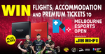 Win Flights Accommodation and Premium Tickets to MEO (Melbourne Esports Open) from Stack