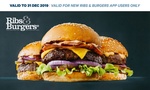 50% off - $10 for $20 Credit to Spend on Food at Ribs & Burgers via App (New Users Only) @ Groupon