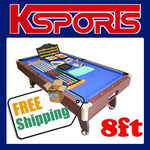 8ft Snooker Table $350 Brand New, Free Delivery (Certain Locations Only), Free $400 Accessories