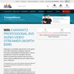 Win a Marantz Professional AVS Audio-Video Streamer valued at $399 from Store DJ