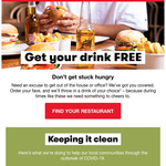Free Drink with a Burger or Salad Purchase @ Grill'd (Relish Members, Multiple Use Barcode)