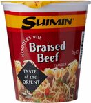 Suimin Cup Noodle 70g, Braised Beef or Prawn & Chicken $1.34  Subscribe & Save Delivered @ Amazon AU