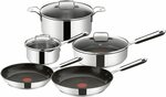 TEFAL E763S5 Stainless Steel Mediterranean 5 Piece Cookware Set, Silver $183.20 (Was $249) Delivered @ Amazon AU