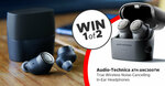 Win 1 of 2 Pairs of Audio-Technica True Wireless Active NC Headphones Worth $349 from STACK