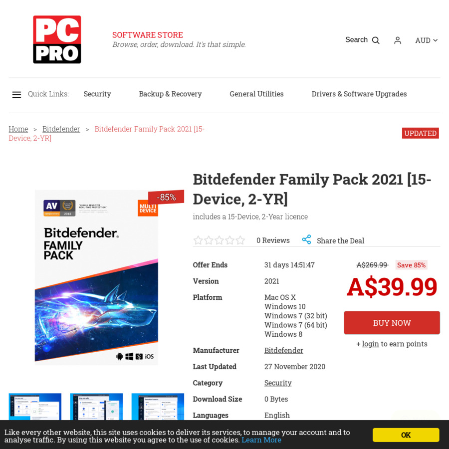 bitdefender total security 2021 family pack