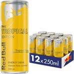 Red Bull Tropical Energy Drink, Case of 12x 250ml $16.26 + Delivery ($0 with Prime/ $39 Spend) @ Amazon AU