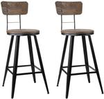 Artiss Set of 2 Industrial Style Swivel Bar Stools $179.30 Delivered @ Warehouse Deal