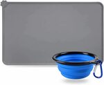 18.5x11.8" Silicone Pet Dog Cat Food Mat + Food Bowl Sets $12.70 + Delivery ($0 with Prime/ $39 Spend) @ Simpeak.AU Amazon