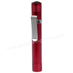 $4.49 Mini Clip-on LED Bright Flashlight Red Alloy Torch Free Shipping