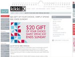 Kikki K - Spend $50 Get $20 off, Online and in-Store