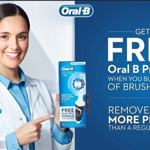 Free Oral-B Pro 100 Electric Toothbrush with Purchase of 6 Pack Refills for $40 @ Coles