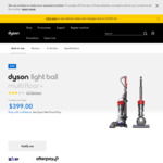 Dyson Light Ball Multi Floor Plus Vacuum $399 Delivered @ Dyson (OOS) / + Delivery @ Harvey Norman, JB Hi-Fi / in-Store @ TGG