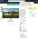 Dell 27 Inch Monitor $278.00  (Original price was $429.99)