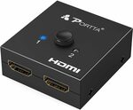 Bi-Direction HDMI Switch 4K 60Hz $13.99 (Was $16.99) + Delivery ($0 with Prime/ $39 Spend) @ Portta Electronics via Amazon AU