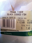 Cooked Tiger Prawns $12.99kg at Woolworths Coorparoo