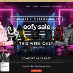 [NSW, NT] 20% off Storewide, Buy 2 Get 30% off - Chairs from $327.96 - SYD C&C or + Delivery to NT @ Ewin Racing