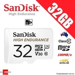 SanDisk High Endurance 32GB microSD Card $9.99 + Delivery ($0 for 4 or more) @ Shopping Square
