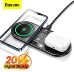 Baseus 20W Dual Wireless Chargers for iPhone 12/13 Airpod Pro Fast Qi Wireless Charger A$29.99 Delivered @ eSkybird