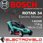BOSCH Corded Rotak 34 Electric Rotary Lawn Mower 1400W $109.95 Delivered @ electroweld_australia eBay
