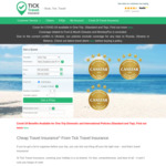 10% off Travel Insurance @ Tick Travel Insurance