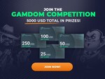Win 3x 500$, 4x  250$, 10x 150$, 10x 100$  in Gamdom Gift Cards from Gamdom & Kinguin