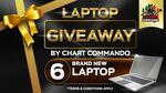 Win 1 of 6 Laptops from Chart Commando