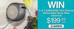 Win 1 of 3 Gardena 20m Roll-up Retractable Hose Reels Worth $200 from Gardening Australia