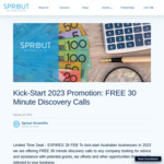 Free 30min Consultation (for Grants/Tenders/Incentives) OR Detailed Grant Strategy Report $481.25 (Was $625) @ Sprout Scientific
