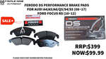 Front FERODO Brakes Pad for AUDI A4/A5/A6/Q5/S4/S5 and Focus RS (DB2186) $99.99 (RRP $399) & Free Shipping @ 999 Autoshop