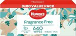 Huggies Thick Baby Wipes Fragrance Free (Pack of 640) $20.16 ($17.14 with Prime & S&S) + Delivery ($0 with Prime) @ Amazon AU