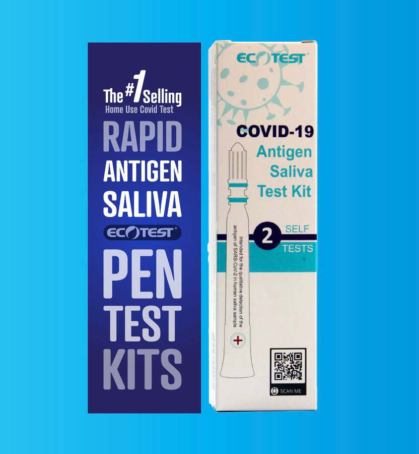 ECOTEST COVID-19 Rapid Antigen Saliva Pen Test, 2 Pack - $6 + Delivery ...