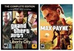 Grand Theft Auto IV: The Complete Edition and Max Payne 3 Bundle $24.99 @ Amazon. Digital DL