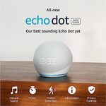 [Prime] Amazon Echo Dot 5th Gen with Clock $59 Delivered @ Amazon AU