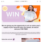 Win Grace Cosmetics Skincare for a Year from Grace Cosmetics