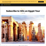 Win an 8-Night Tour of Egypt for 2 from My Travel Experience [No Travel]