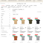 AS Colour Tee from $6, L/S Tee from $7.99, Shorts from $8, Hoods from $15 (Limited Colour/Sizes) + $1 Shipping @ ONCE·IT